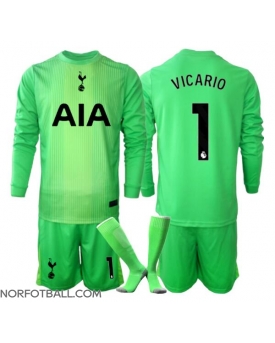 Billige Fotballdrakt Tottenham Hotspur Guglielmo Vicario #1 Keeper Replika Hjemmedraktsett Barn 2025-26 Langermet (med bukser)